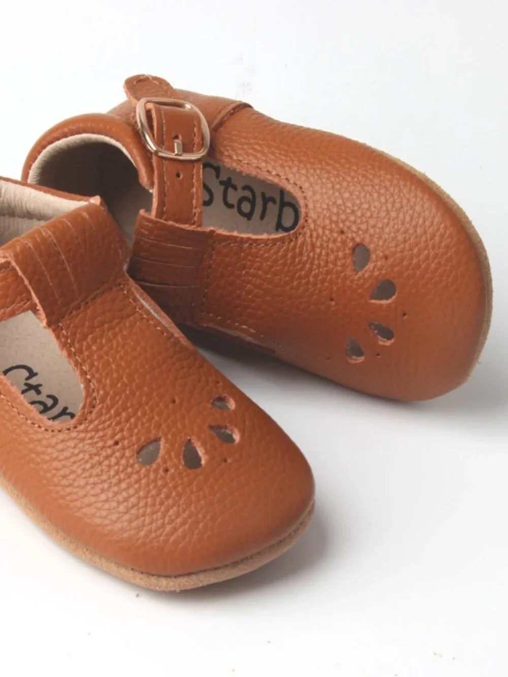 Hook & Loop Toddler Brown Baby Shoes toddler shoes baby moccasins Baby Mary Jane